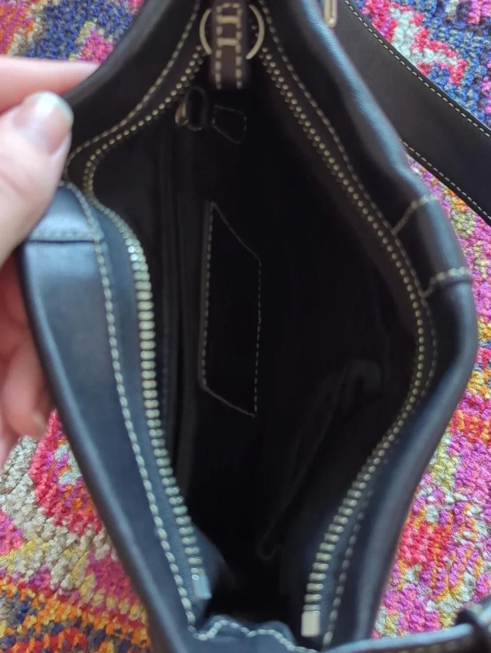Y2K Coach Soho Black Leather Buckle Shoulder Bag